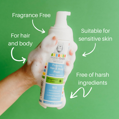 Gently Clear Cradle Cap - Fragrance Free Foaming Wash