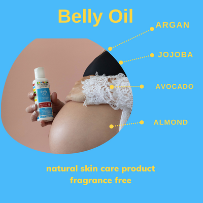 The Magic of Belly Oil with Argan, Avocado, Almond, and Jojoba