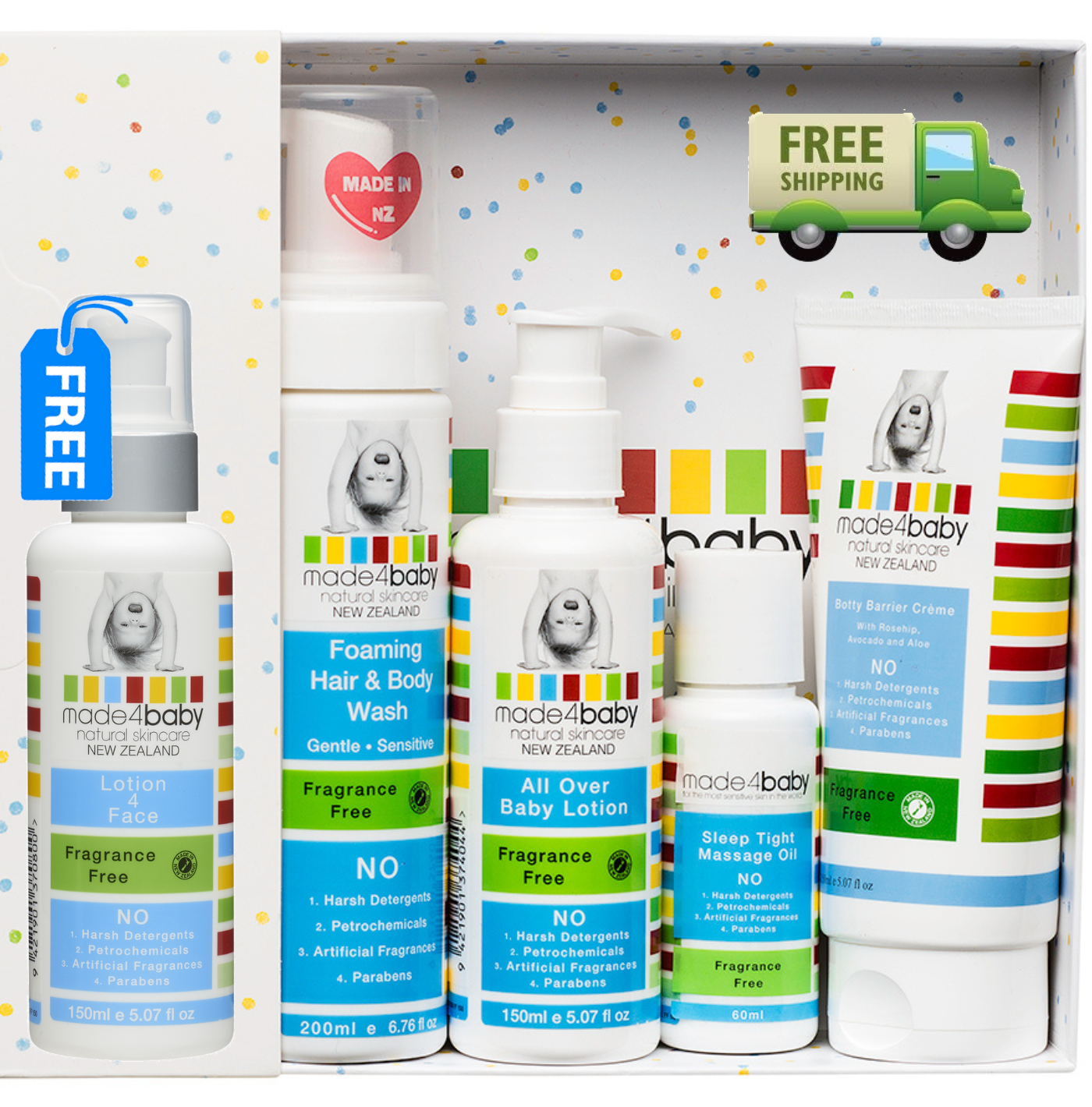Baby Starter Pack - Fragrance Free with Free Lotion 4 Face