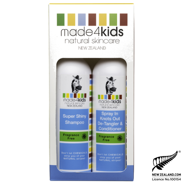 Kids Mini Gift Pack  – Shampoo & Conditioner (Fragrance Free) 250ml bottles